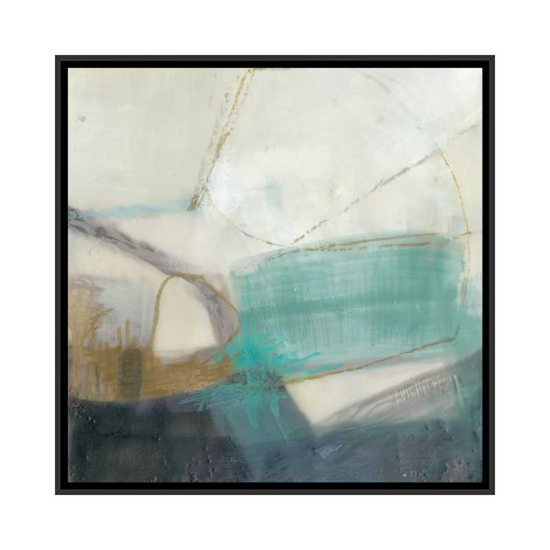 « défense i », reproduction sur toile, H 18 po x l 18 po x P 1,5 po, Toile avec cadre noir, Pas de tapis