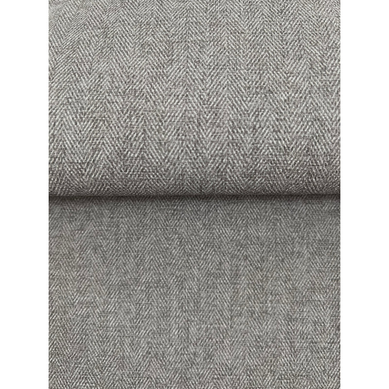 Papier peint tissé à chevrons, Gris