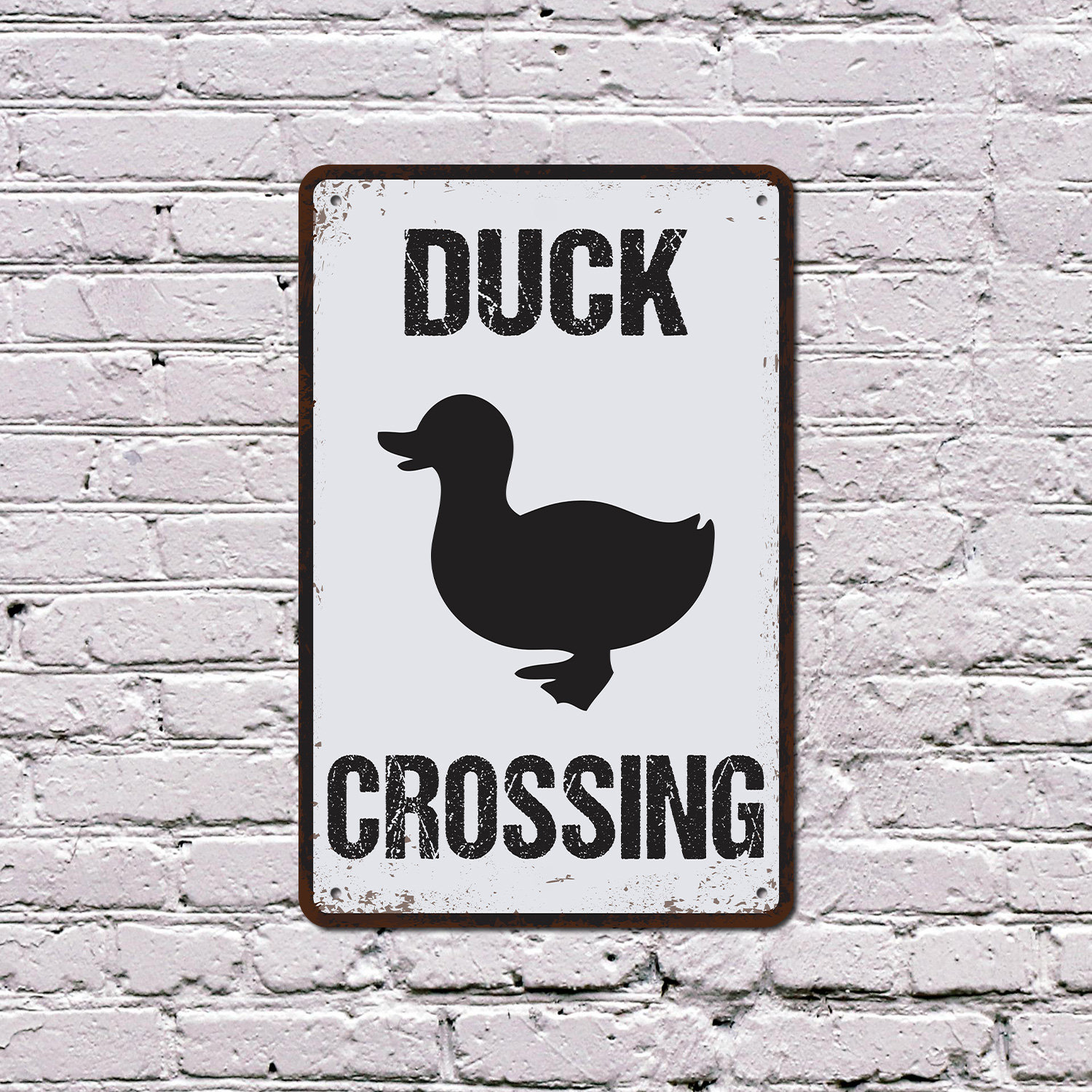 SignMission Duck Duckling Crossing 10 Inch x 14 Inch Plastic Sign | Wayfair