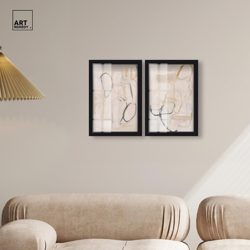 Neutral Serenity Gold Art , Noir, H 16 po x l 11 po