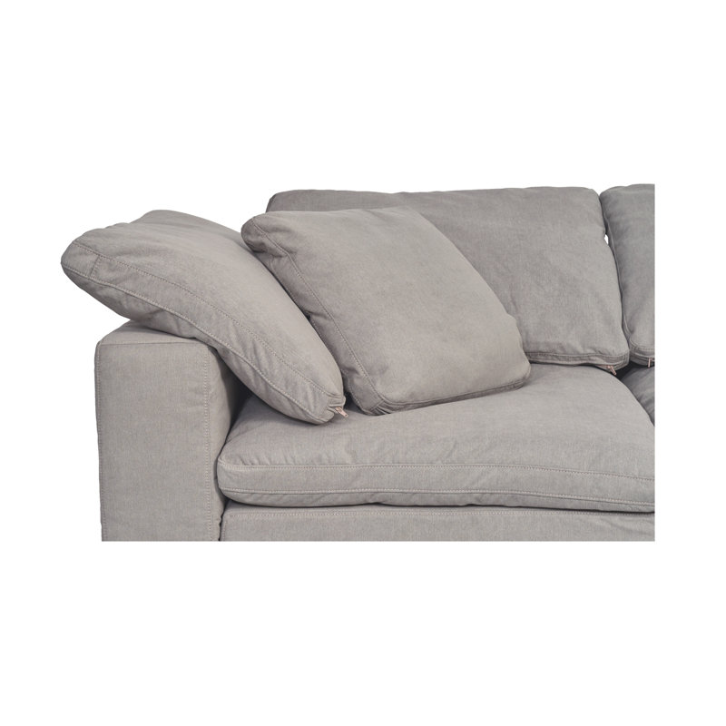 Clay MODULAR SOFA PERFORMANCE FABRIC LIGHT GREY, Light Gray
