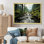 Forêt olympique des États-Unis avec rivière, reproduction d'art sur toile