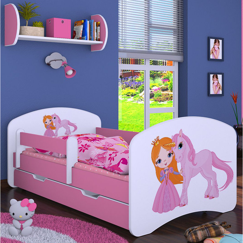 Moraal Cabin Bed Themed Beds with Storage Included, Pink