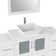 Karson 54'' Single Bathroom Vanity with Engineered Marble Top with Mirror