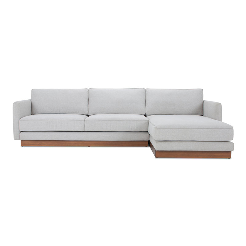 Vernon 2 - Piece Sofa & Chaise, White, Right Hand Facing