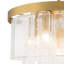 5 - Light Tiered Drum Water Glass Ceiling Light-144525393