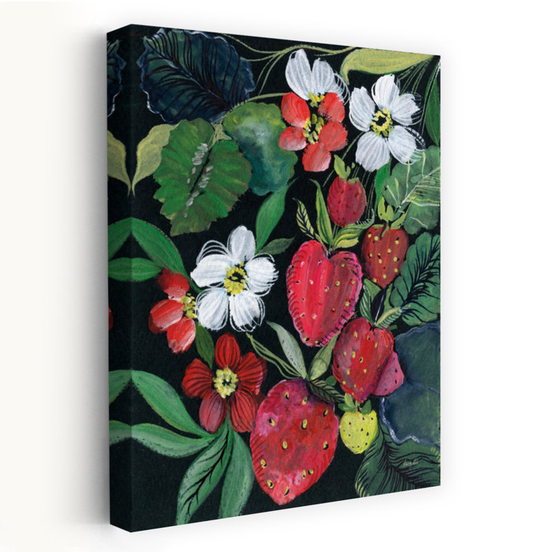 Art contemporain, plante fruitière, H 48 po x l 32 po