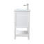 Meuble-lavabo simple 24 po avec comptoir en céramique Vicini-94088329
