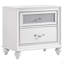 Table de chevet 2 tiroirs blanche