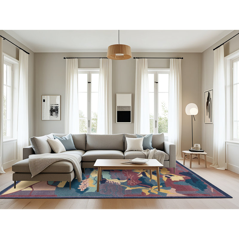 Tapis multicolore Milaina, Rectangle 8 pi x 12 pi