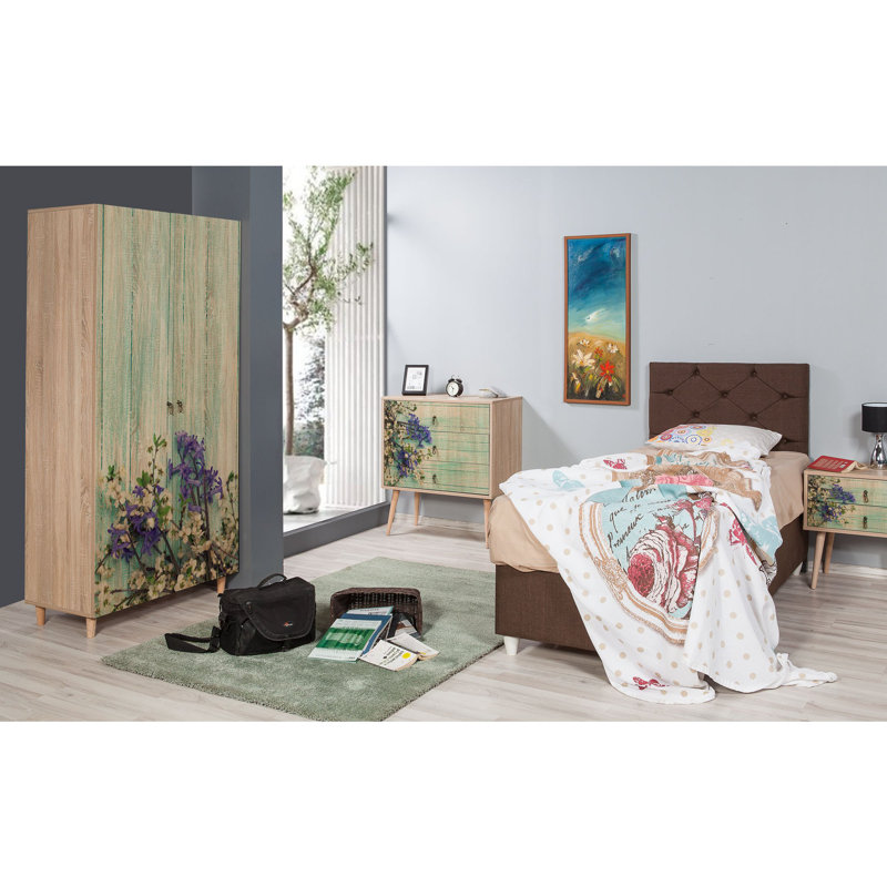 Kenna 2 Door Manufactured Wood Wardrobe