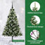 Artificial Hinged Christmas Tree with Flocked Snow-1693989637-1693989642