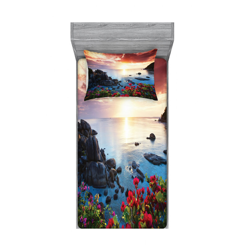 Microfiber Sheet Set, Twin XL Sheet Set with Fitted Sheet
