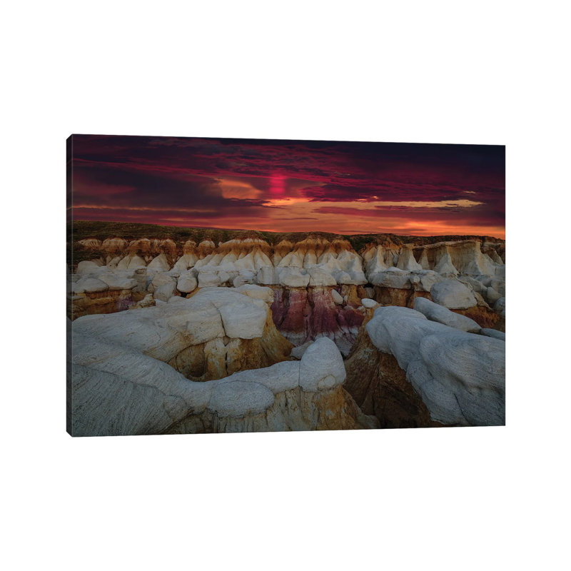 Sunrise Glory Over The Calhan Paint Mines by Bill Sherrell - Wrapped Canvas Print, 20.32 cm H x 30.48 cm W