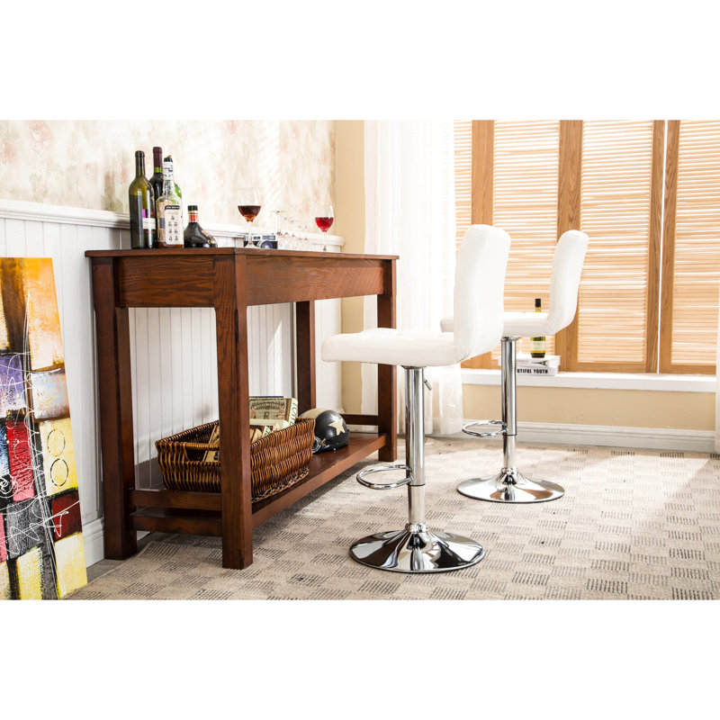 2 tabourets de bar pivotants blancs avec réglage hydraulique - siège en similicuir, base chromée et hauteur réglable pour une expérience d'assise imbattable de 2 sièges à 360 degrés pour diverses utilisations