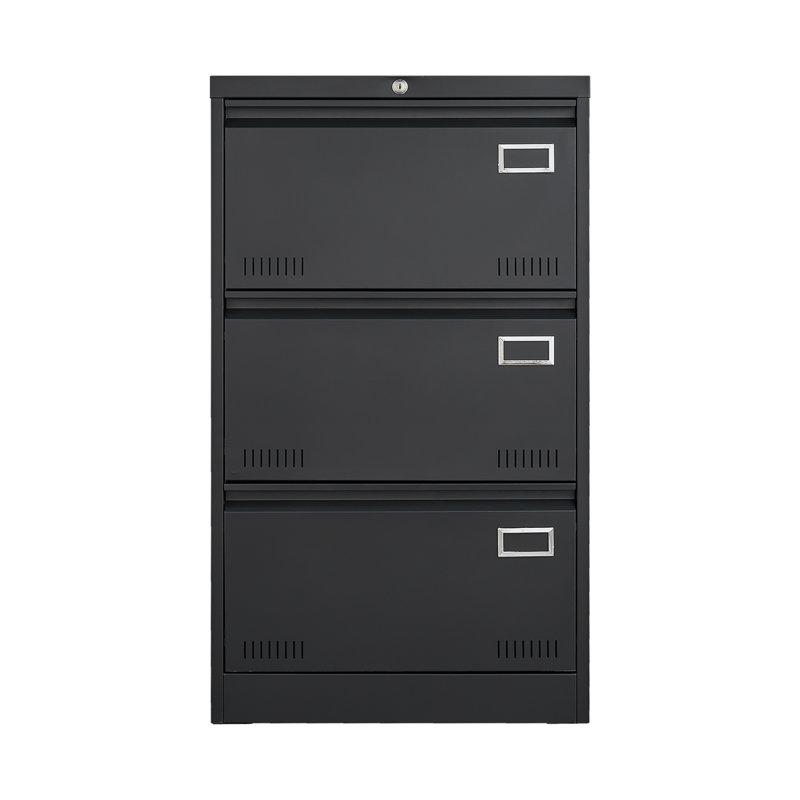 Filing Cabinet Lateral File Cabinet 3 Drawer, White Filing Cabinets With Lock, Locking Metal File Cabinets Three Drawer Office Cabinet For Legal/Letter/A4/F4 Home Offic
