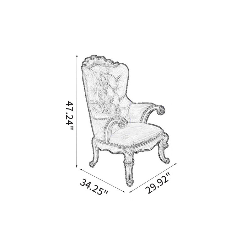 Canapé rétro en bois massif de 29,92 po de largeur, Cuir véritable gris