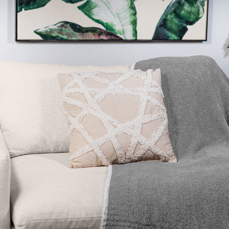  Throw Pillow, Off-White