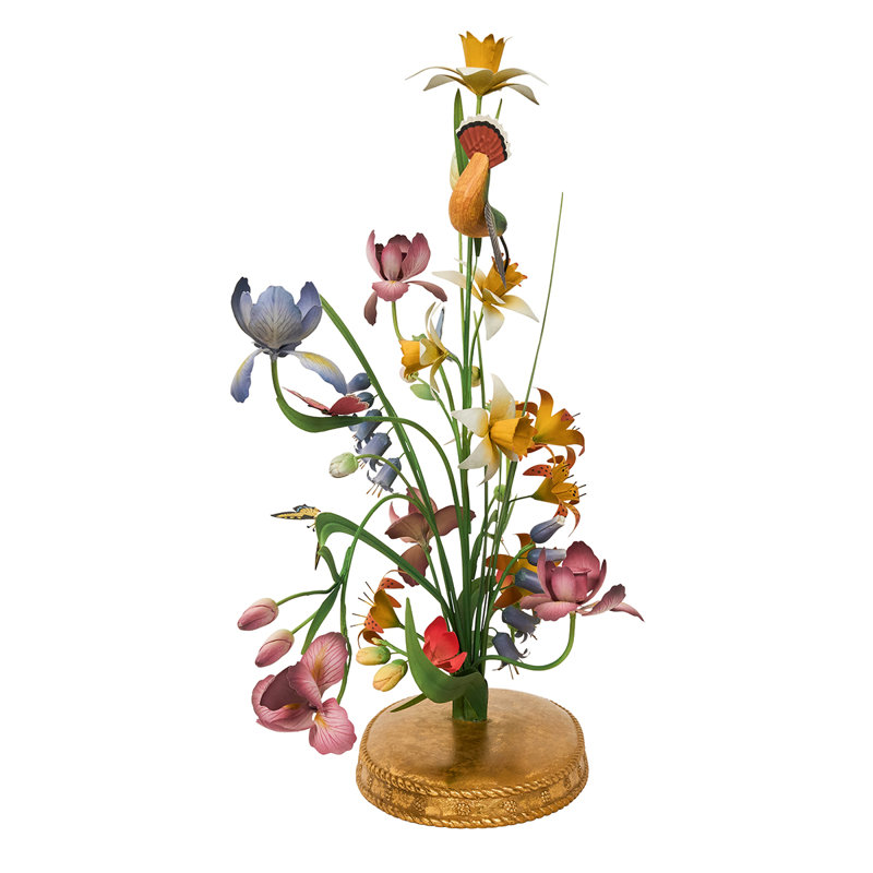 Meadow Walk 25" Bouquet Centerpiece Candelabra - Multi