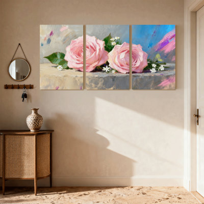 Ensemble de 3 reproductions d'art sur toile