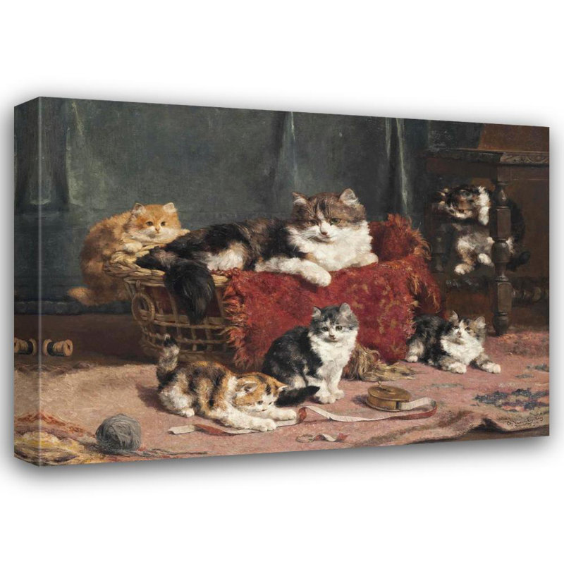 "Playtime" par Charles Van Den Eycken - Art mural sur toile tendue avec châssis, H 17 po x l 24 po
