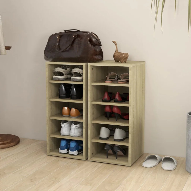 Shoe Cabinet Engineered Wood, Sonoma Oak