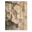 Hortensia rétro en monochrome I - décoration murale en bois d'hortensia - sur bois de pin naturel-1842541329