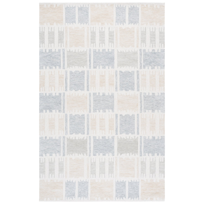 Genre 504 Hand Tufted 80% Wool; 20% Cotton Abstract Rug, Rectangle 6' x 9'
