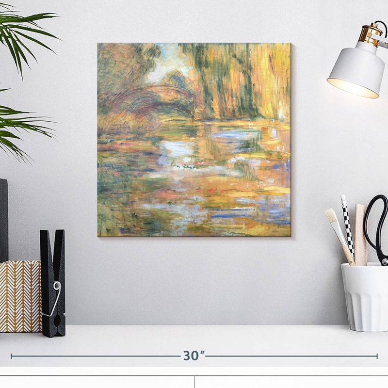 Avery Waterlily Pond - Le pont, H 16 po x l 16 po