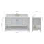 Ensemble de meuble-lavabo simple 61 po Alemanno-238165878-227282152-227282153