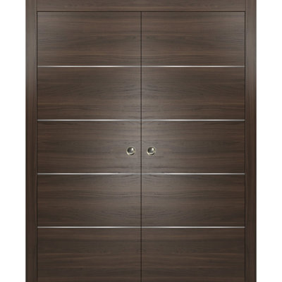 Planum Flush Solid Wood Sliding Closet Doors