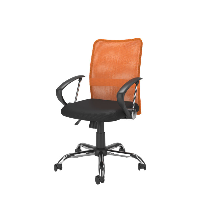 Hubbert Mesh Swivel Task Ofiice Chair, Orange