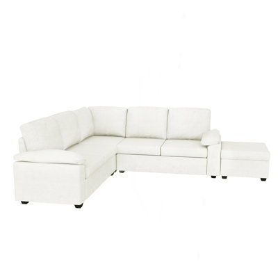 84*84" Modern Velvet Sectional Sofa Set