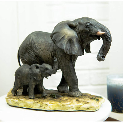 Figurine Feng Shui, symbole de la chance, de la noblesse et de la prospérité du père éléphant d'Afrique