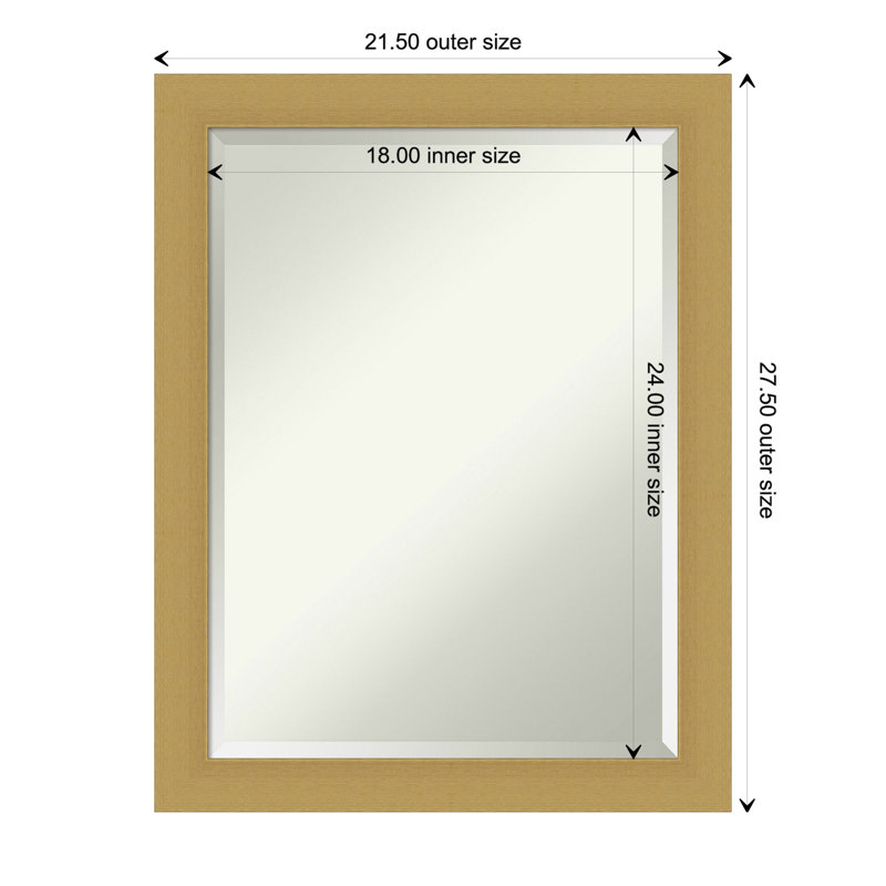 Keenan Flat Mirror, 27.5" x 21.5"
