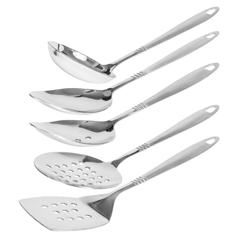 Lexi Home 5 Utensil Set, Stainless Steel