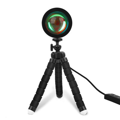 RGB Sunset Projection Lamp Floor Lamp with Flexible Tripod Stand