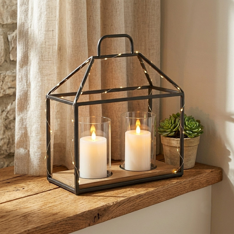 Zenara 2 Jar & Mini House Decor Piece