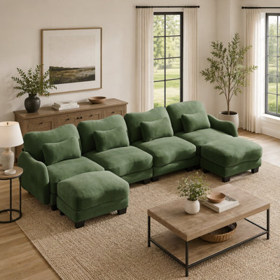 Oversized U-Shaped Four-Seater Sofa