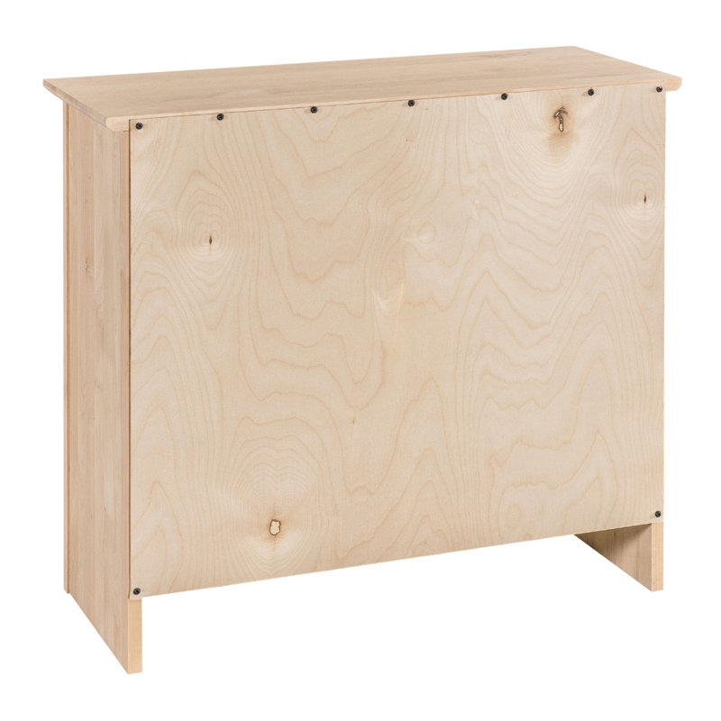 Malani 36" H Solid Wood Classic Bookcase, Washington Cherry, (3 Shelves) 36"H x 31.75"W x 12.875"D