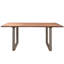 Sydney Solid Wood Top Metal Base Dining Table-50134900-50134901-50134902