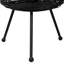 Lampe de table en fer style panier - 14,5 po - noir