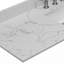 Bathroom Stone Vanity Top With Undermount Ceramic Sink And  Faucet Hole With