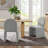 Junia Boucle Upholstered Arch Armless Dining Chair-109758087