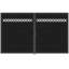 Barrière d'intimité décorative 6 pi H * 8 pi l avec cadres en métal et ensembles de poignées, double barrière en bois composite en plastique - sans les poteaux-123417177-123050869-123175229
