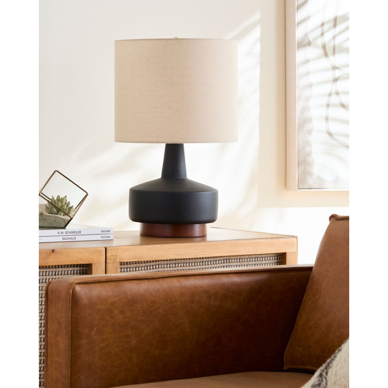 Minta Nerra Table Lamp, Beige, Black
