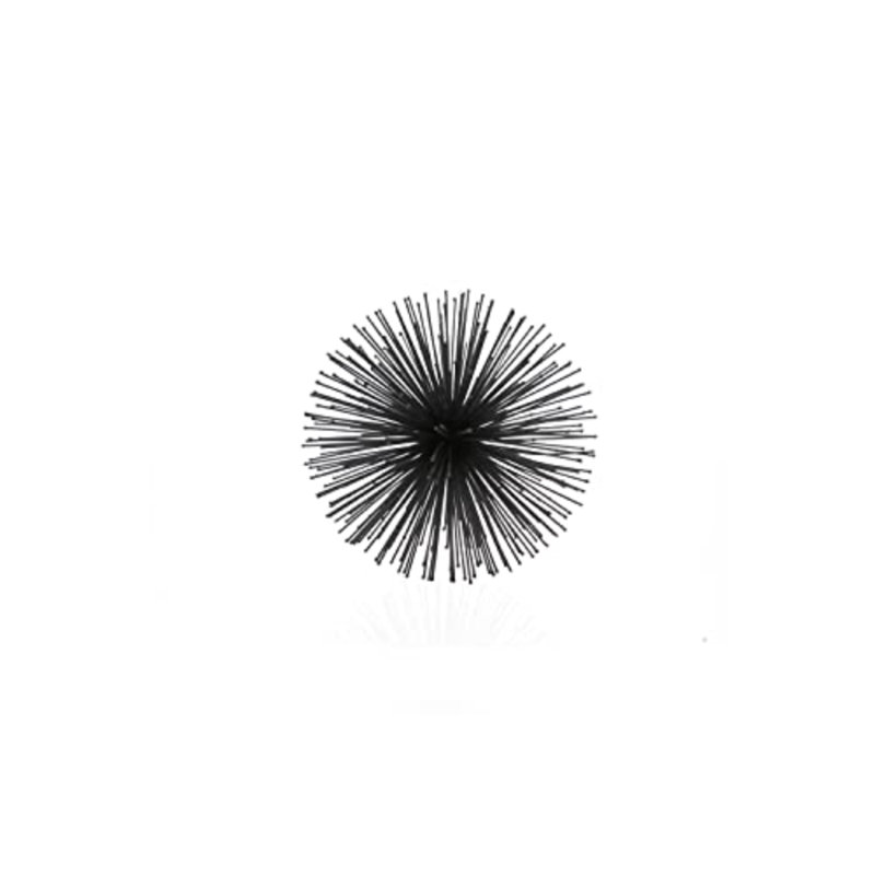 Grande sphère Erizo Spiked, H 8 po x l 8 po x P 8 po, Noir