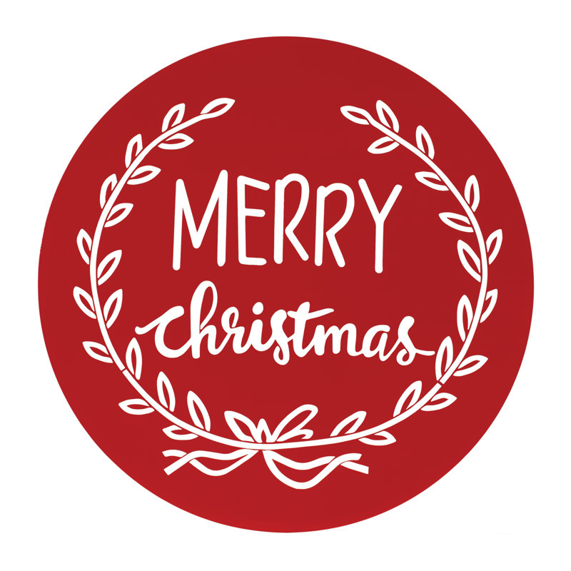 Plaque de joyeux Noël en métal découpé P 20 po