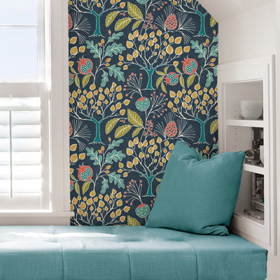 Clare Garden Semi-Gloss 216' L x 20.5" W Wallpaper Roll