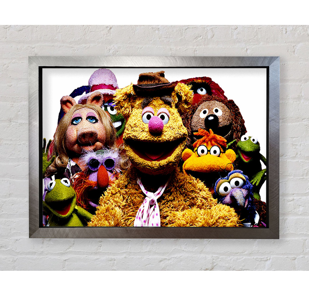 Die Muppets Crew Retro 1970S - Einzelne Bilderrahmen Kunstdrucke